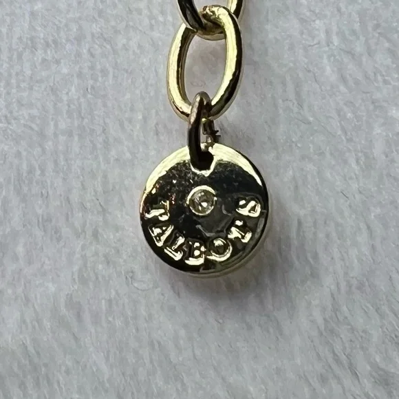 Talbots Gold Circle Necklace triple strand - Picture 6 of 9